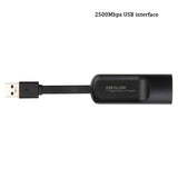 2500Mbps USB C 2.5G External Wired Network Card