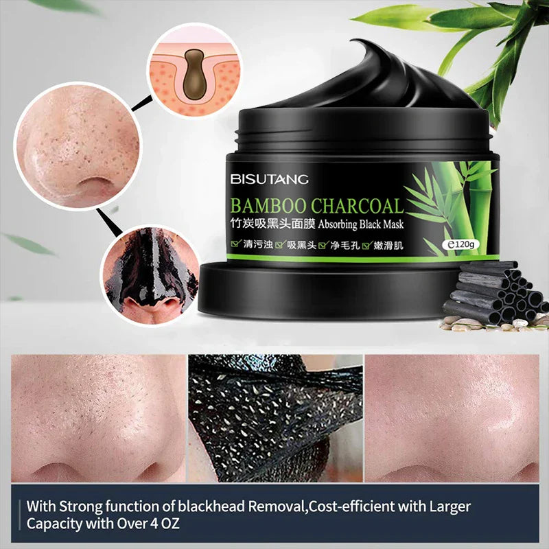 Black Mask For Face Skin Care Bamboo Charcoal