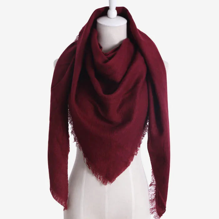 2024 New Fashion Winter Warm Triangle Scarf For