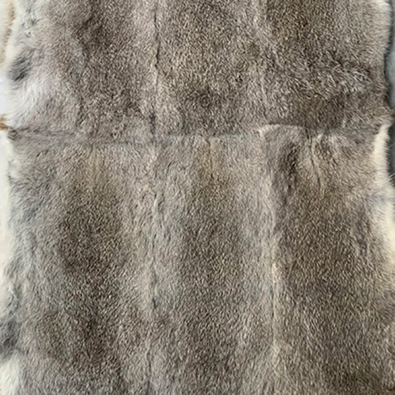 50x100cm Natural Rabbit Fur Patchwork Skin Crafts Sewing