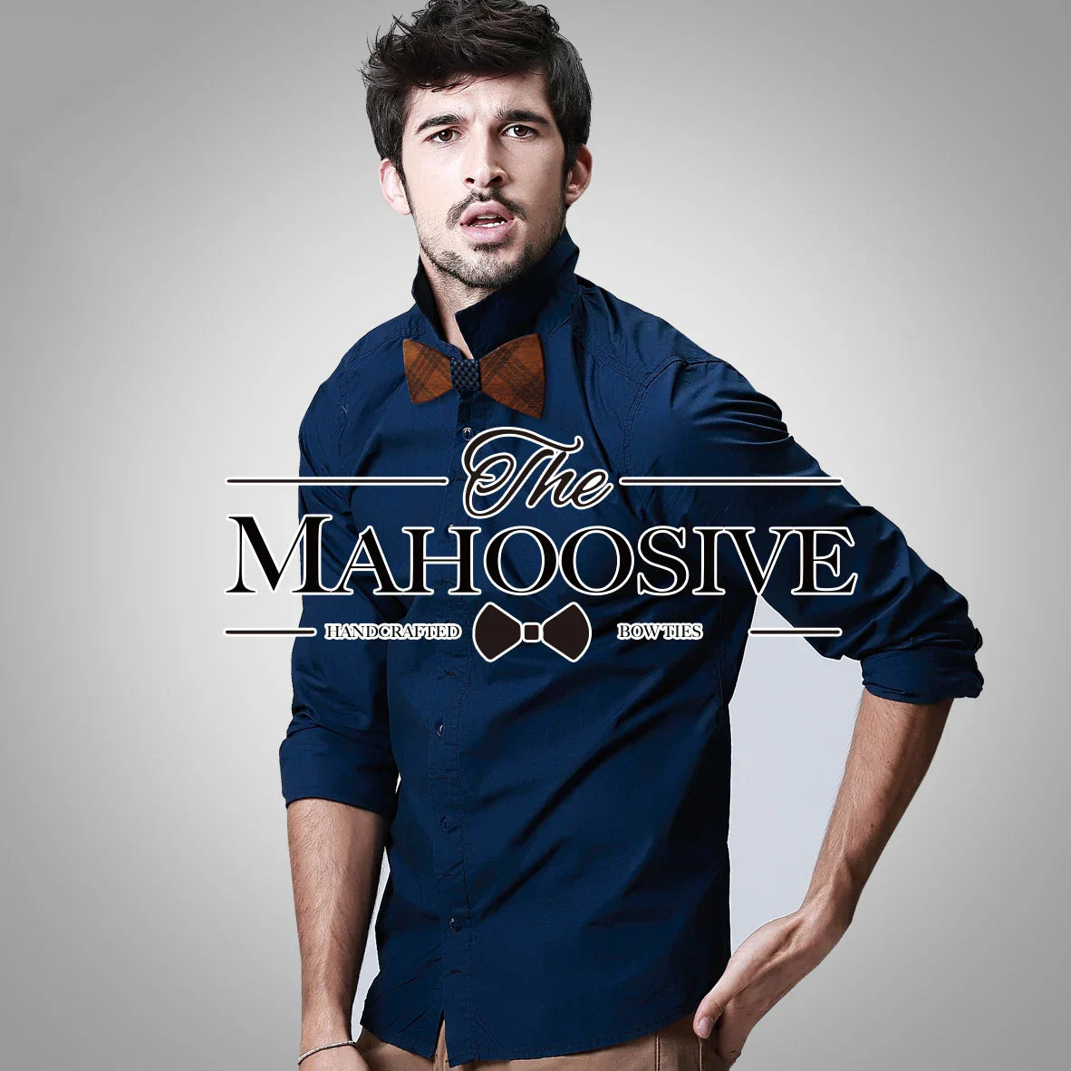 Mahoosive Wood Bow Ties for Mens Wedding Suits