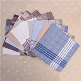 5Pcs Multicolor Plaid Stripe Men Pocket Squares Business