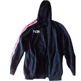 Cosplay N7 Mass Effect Zip Up Hoodie Men