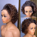 Short Pixie Bouncy Curly Bob Cut 13x4 Lace