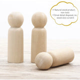 Wooden Doll Peg Baby Teether DIY Color Painting