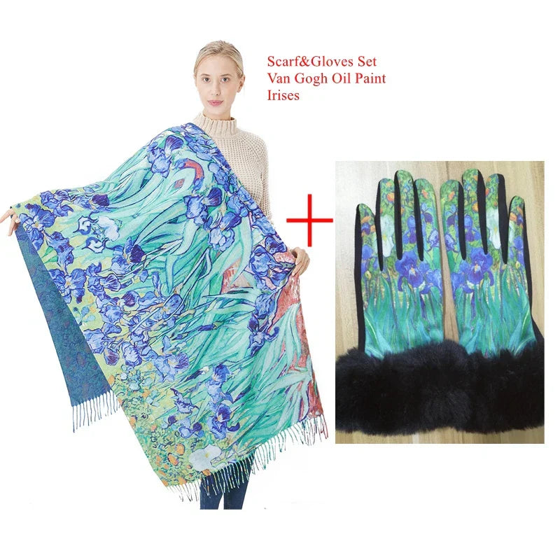 New Cashmere Scarf Women Digital Printing Pashmina Shawl