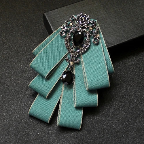 High Quality Korean Fashion New Crystal Bow Tie