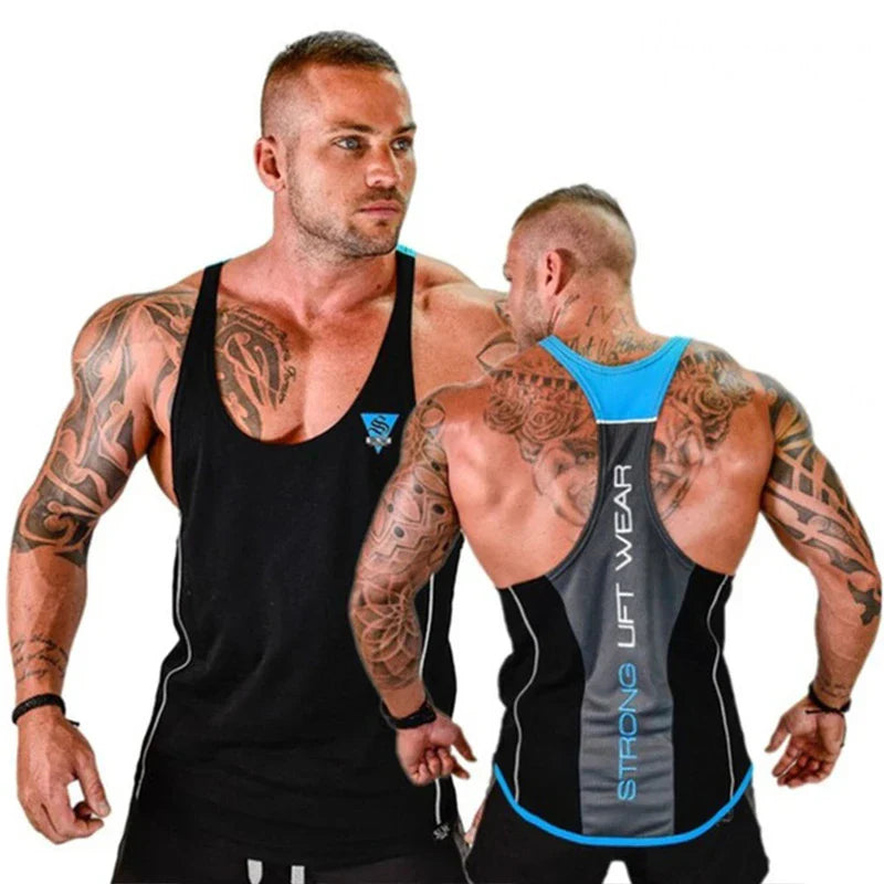 Bodybuilding Tank Tops Men Gym Workout Fitness sleeveless