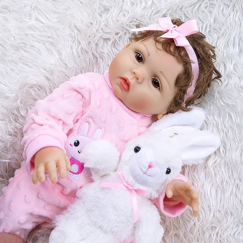 47CM Original NPK full body solicone bebe doll