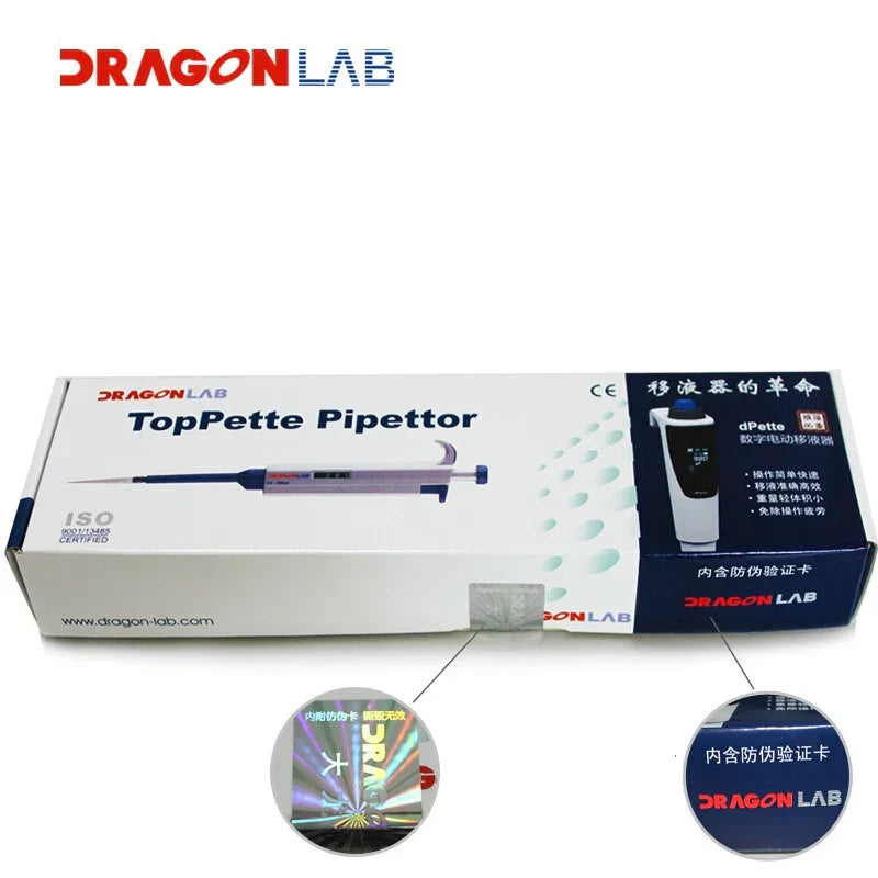 DLab Single-channel Adjustable Volume Mechanical Pipette-TopPette Dragon lab