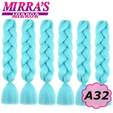 Synthetic Jumbo Braids Hair Omber Braiding Hair Extensions for Women Yaki Texture Black Blue Fake Hair Mirra’s Mirror