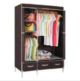 Non-Woven Fabrics Wardrobe Coffee Fabric Closet Portable Folding