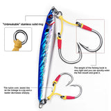 KATYUSHA 10Paris/lot Metal Jig Fishing Hooks 1/0-3/0-5/0-7/0-9/0-11/0-13/0# Jigging