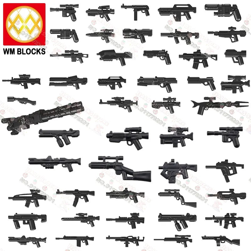 50PCS/LOT Weapon Model Gun Pack Star W Movie