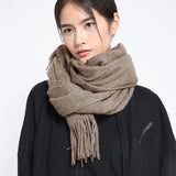 Solidlove Wool Winter Scarf Women Scarves Adult Scarves