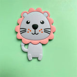 5pcs Silicone Teether Lion Cartoon Animal BPA Free