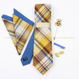5 PCS Luxury Cotton Patchwork 7cm Tie Set