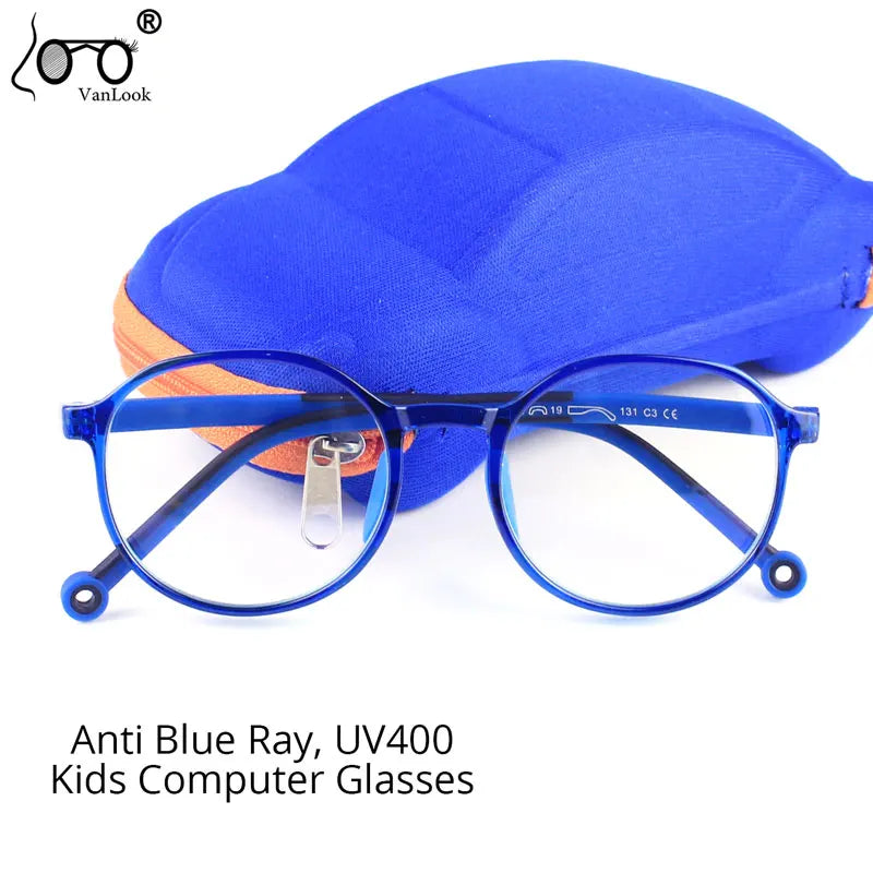 Children&#39;s Computer Blue Anti Light Glasses Girl Boys