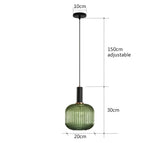 Retro restaurant colorfull glass pendant lights Creative living