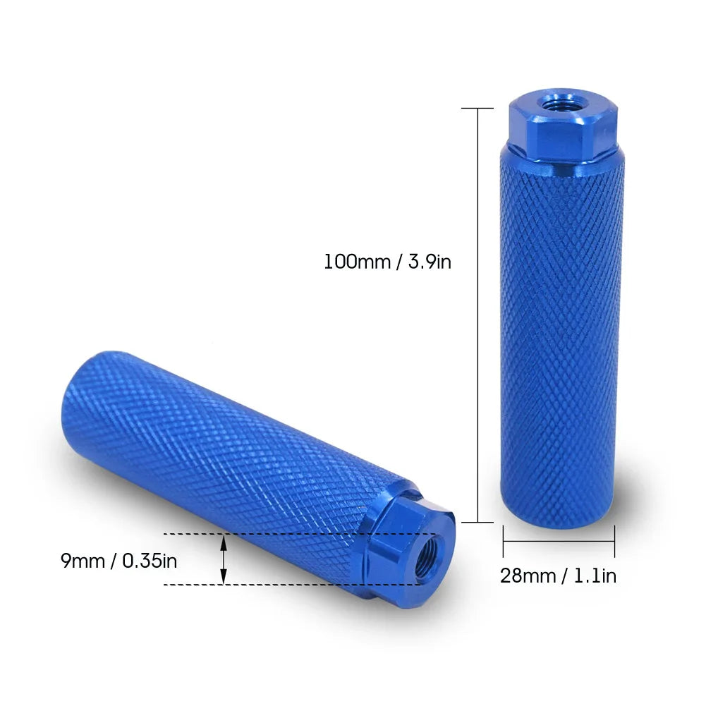 2x Alloy Bicycle Axle Pedal Stunt Pegs
