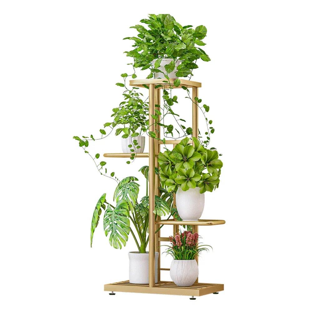 4-Tier Metal Plant Stand Flower Pot Stand Flower