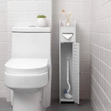 BluesdeSmall Bathroom Corner Floor Cabinet Toilet Vanity Cabinet