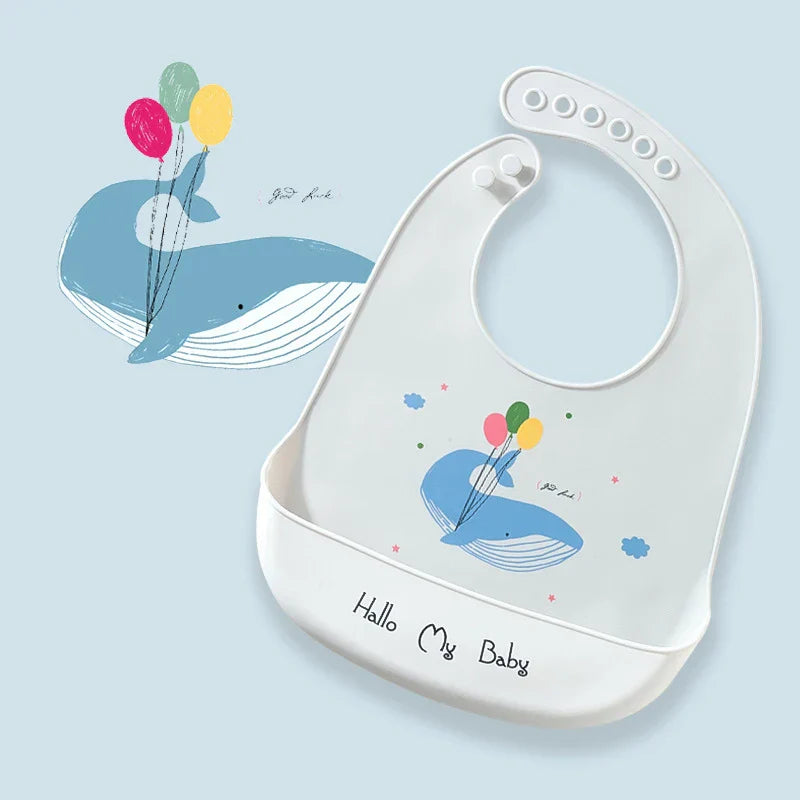 Soft Silicone Baby Bibs Boys Girls Stuff Waterproof