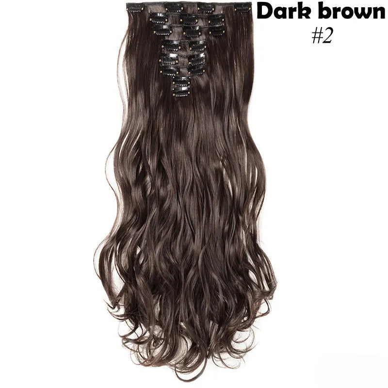 S-noilite Synthetic 24inch 140g 8PCS/set Clip In On