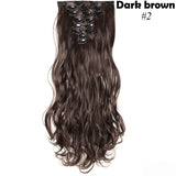S-noilite Synthetic 24inch 140g 8PCS/set Clip In On