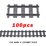 MOC Railway Track Train Tracks Straight Curved Soft