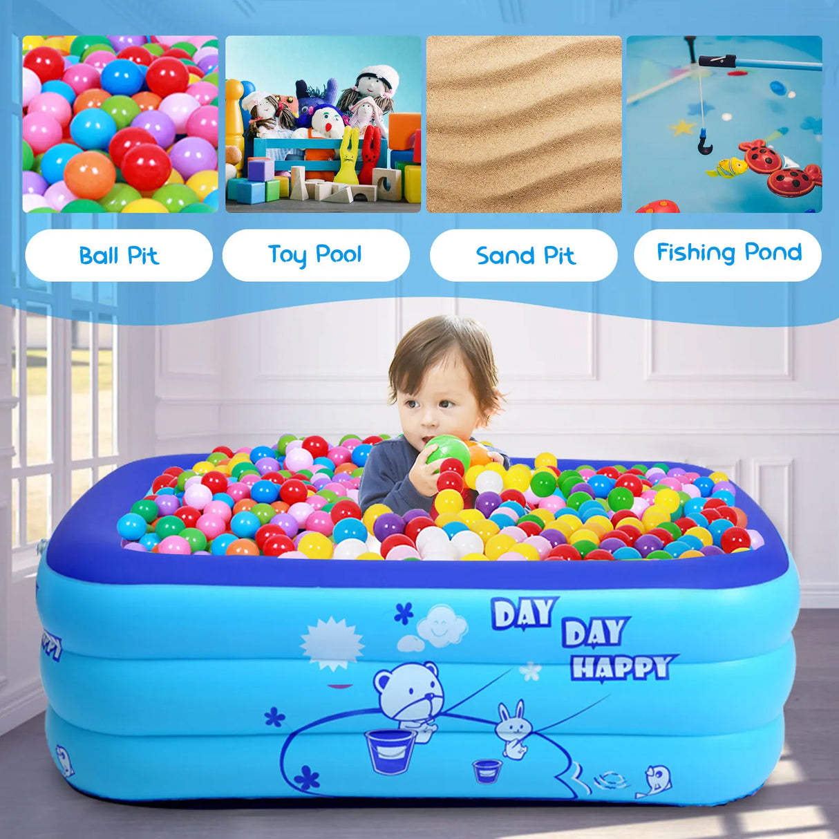 Thickening Inflatable Swimming Pool Family Summer Outdoor Water