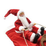 Fun Pet Dog Christmas clothes Santa Claus riding