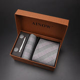 modern ties for men 2024 red Set Gift