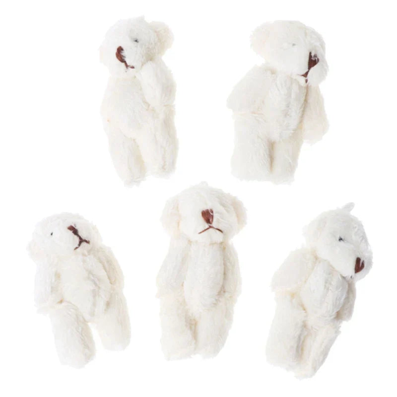 15Pcs/10/5Pcs Kawaii Small Bears Plush Soft Toys Pearl