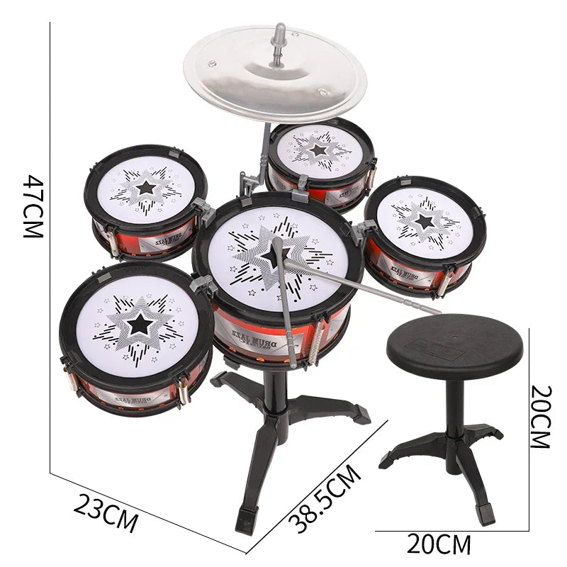 Simulation Drum Set Junior Drums Kit Jazz Drums