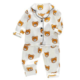 Toddler Silk Satin Pajamas Pyjamas Set Baby Sleepwear
