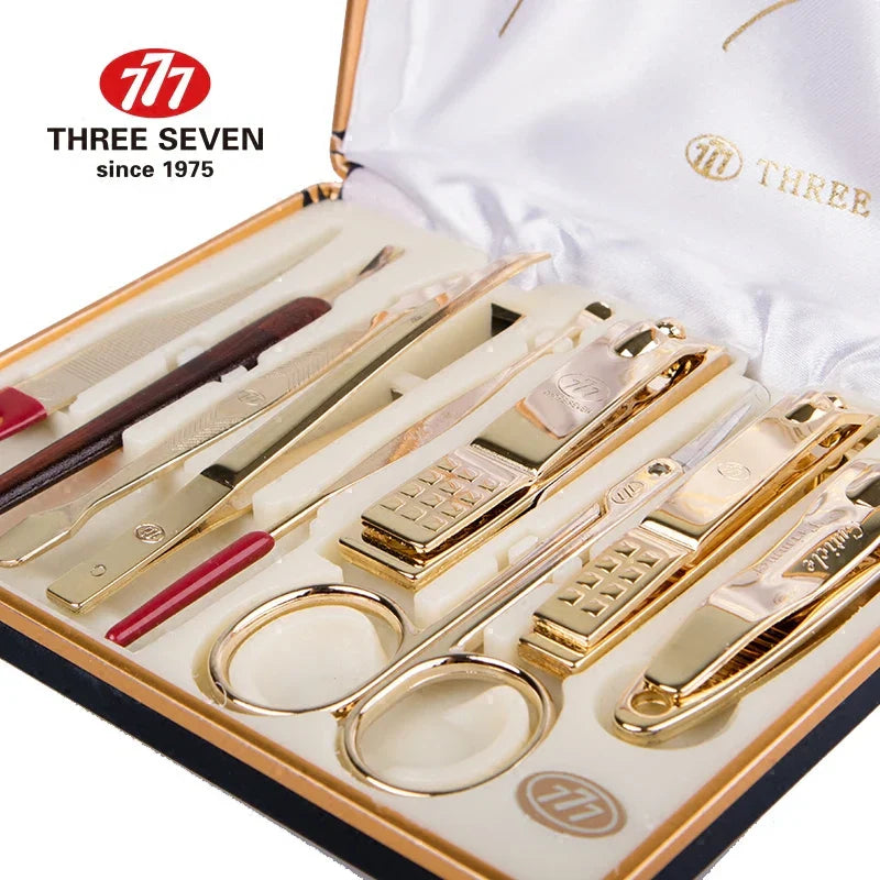 THREE SEVEN/777 Luxury Nail Clippers Trimmers Kit 14K