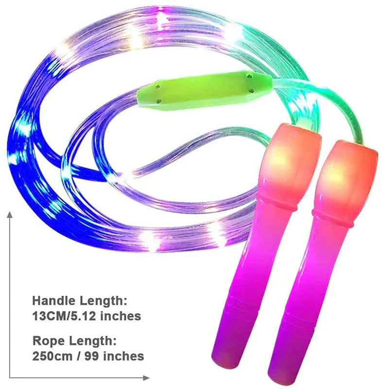 LED Luminous Jump Ropes Skipping Rope Cable for