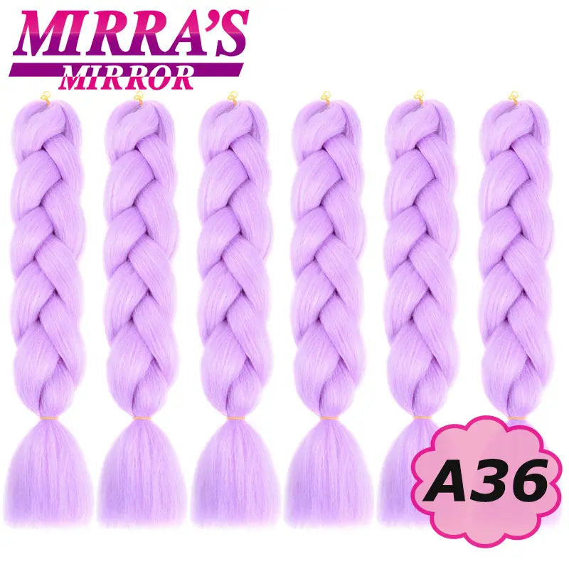 Synthetic Jumbo Braids Hair Omber Braiding Hair Extensions for Women Yaki Texture Black Blue Fake Hair Mirra’s Mirror