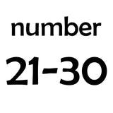 Pareto 23mm Number Tag Stainless Steel Key Chain