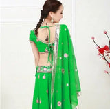 India Saree Dupattas Big Scarf Mesh Georgie Embroidery