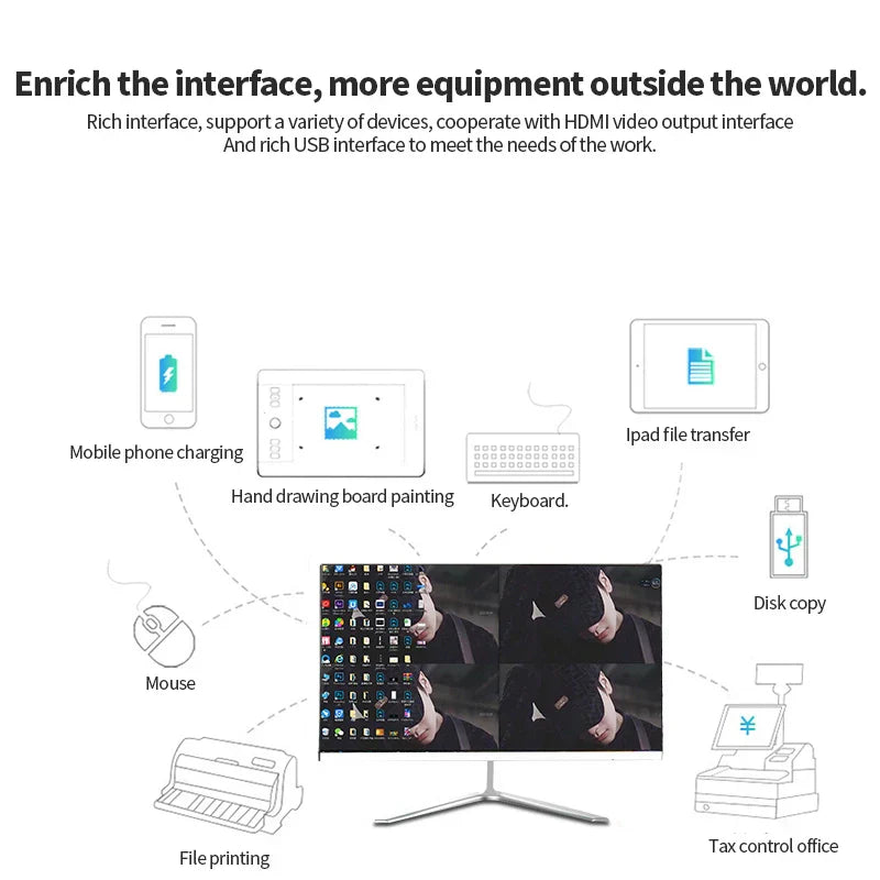 All in One Desktop Computer 24 Inch Monitor