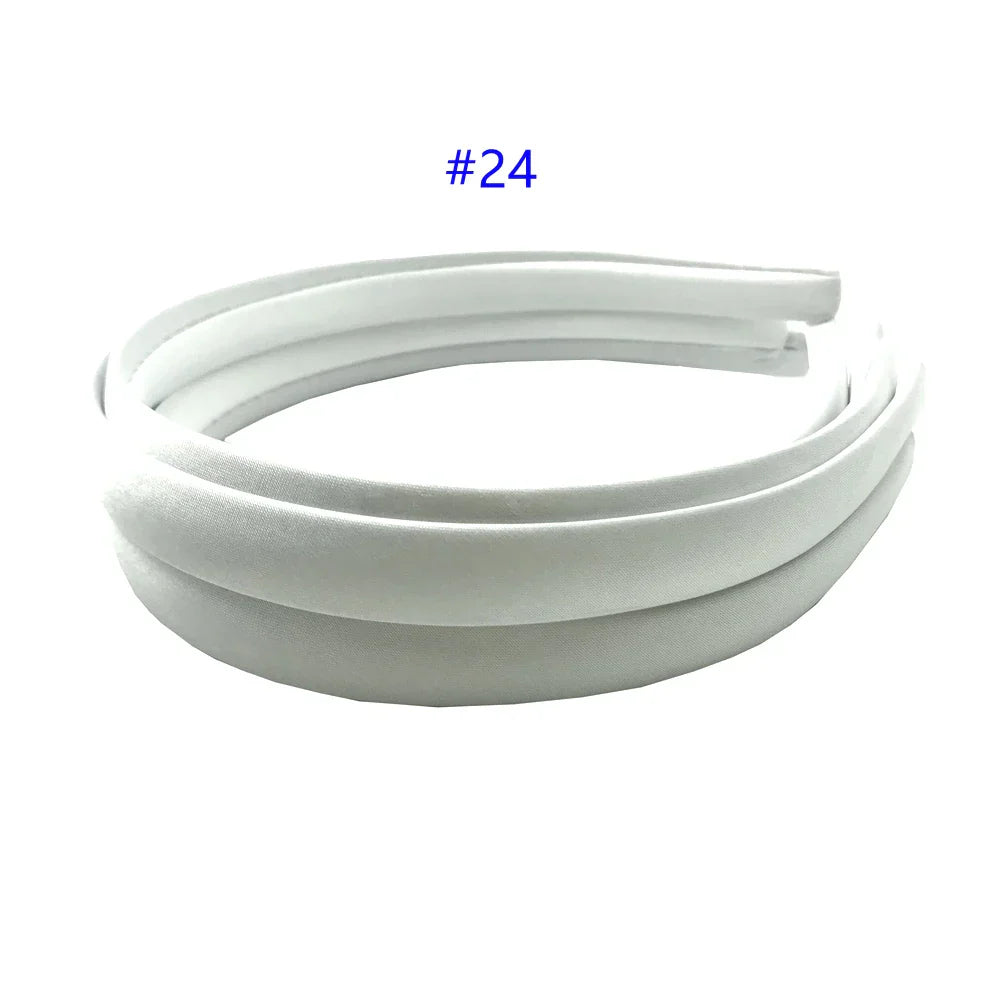 24Pcs/Lot 15mm 24 Colors Satin Fabric Covered Resin