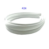 24Pcs/Lot 15mm 24 Colors Satin Fabric Covered Resin