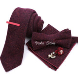 Top 50 Wool Soft 7cm Tie Bowtie Hankie