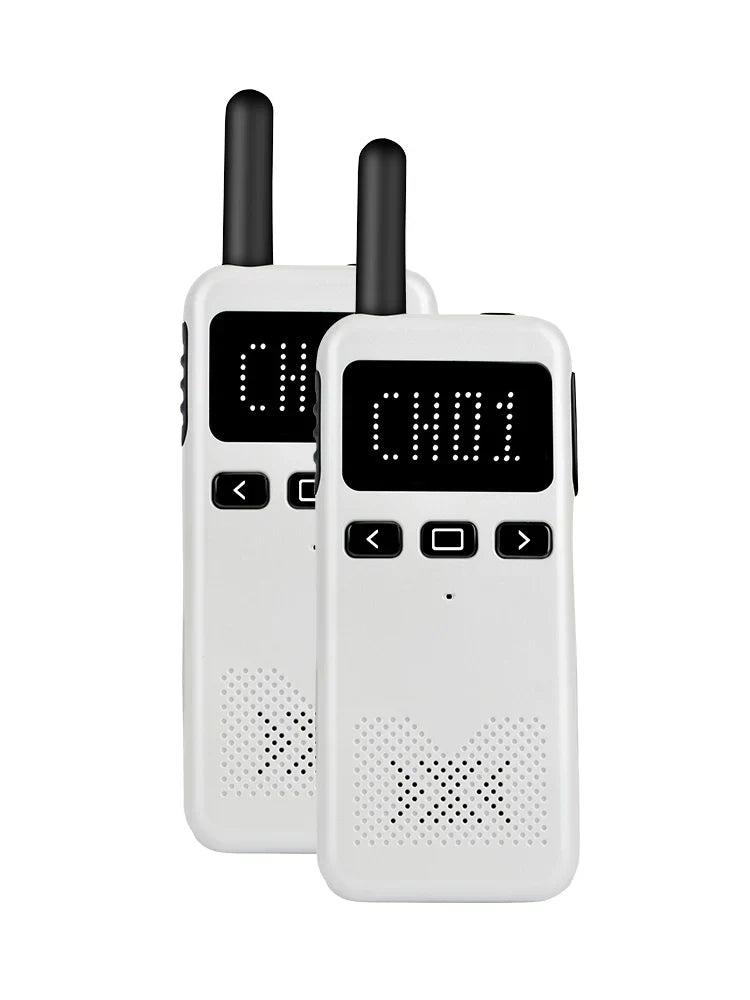 2pcs Ultra Thin Walkie-Talkie with Gain Antenna Outdoor