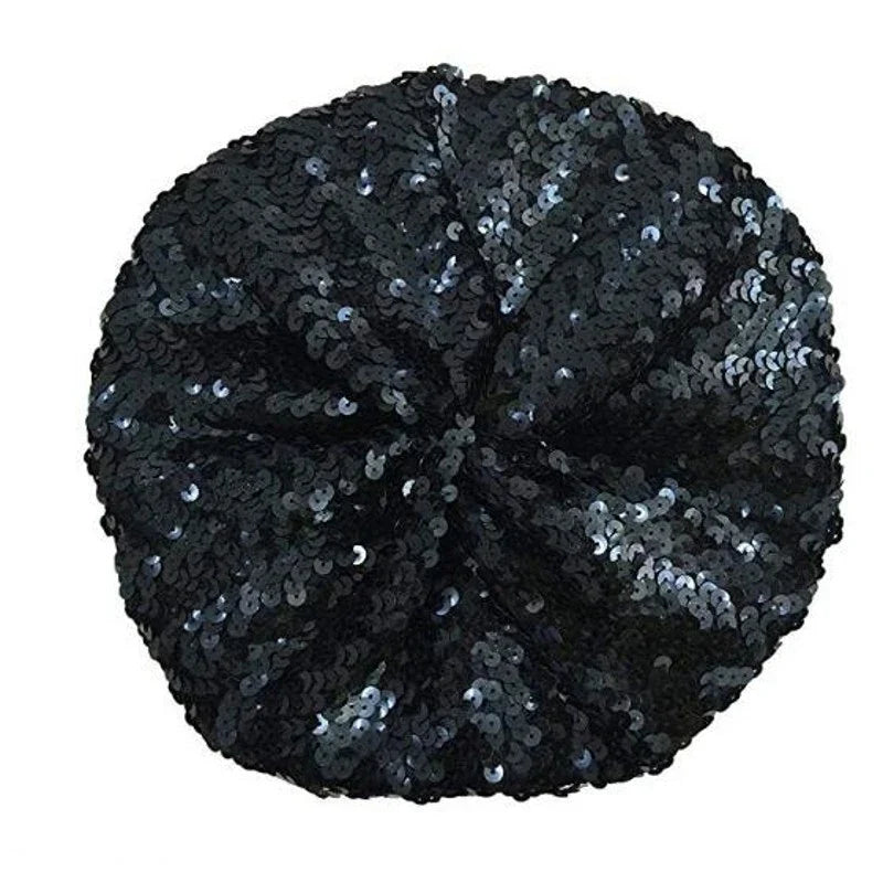 Women's Fashion Fun Sparkle Sequins Shimmer Stretch Beret