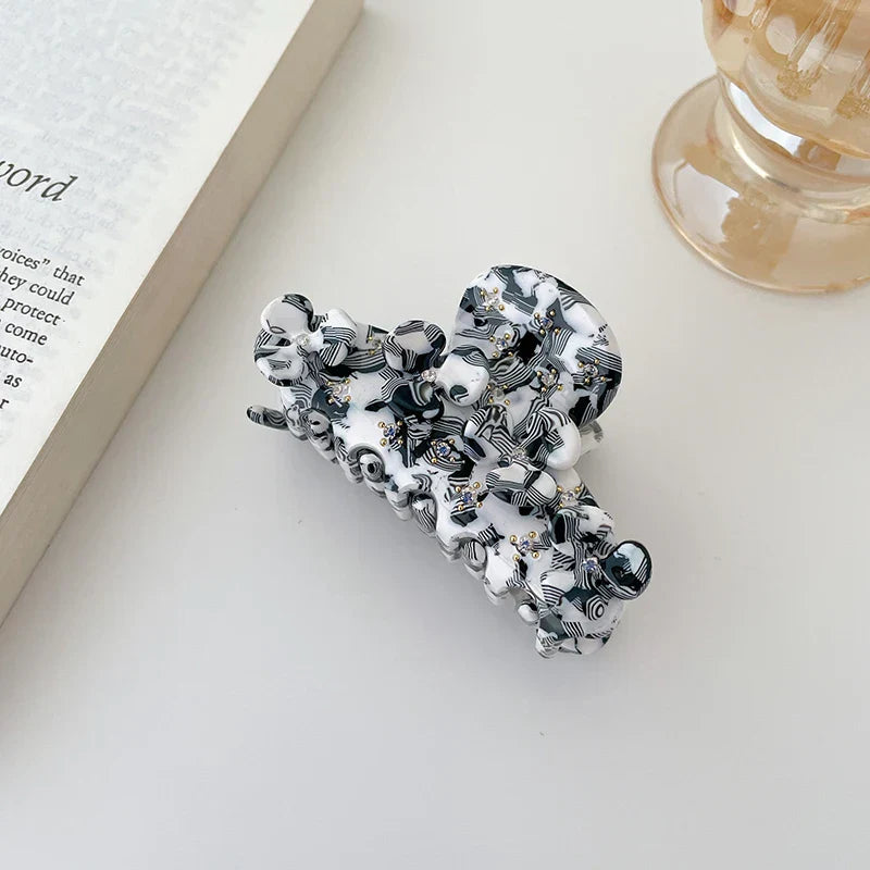 2023 Korea Luxury New For Women Flower Diamante