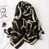 2023 New Plaid Cotton Pashmina Shawl Lady Wrap