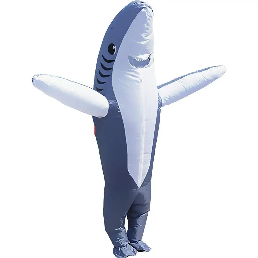 Inflatable Costume Shark Game Fancy Dress Party Jumpsuit